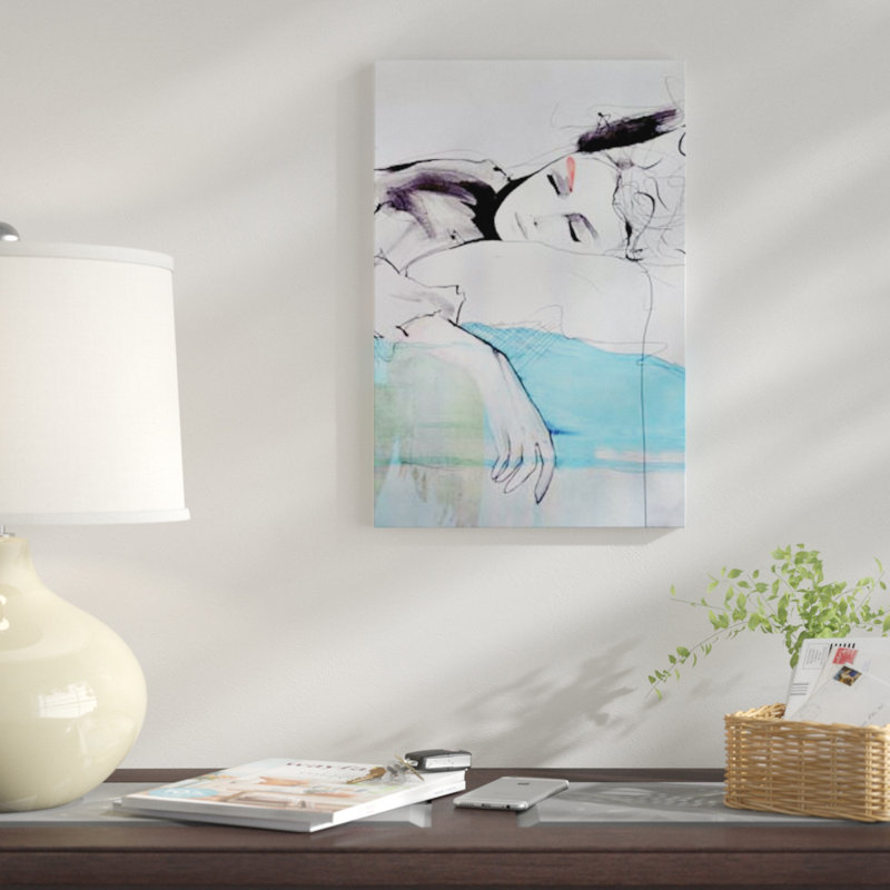 « maddelina », reproduction sur toile, H 18 po x l 12 po x P 1,5 po, Pas de tapis, Toile tendue