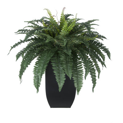 28'' Faux Fern Plant in Metal Pot