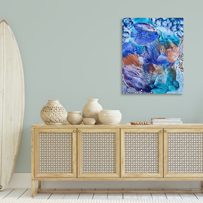 Toile sous-marine, vie marine, design par Amy Tieman