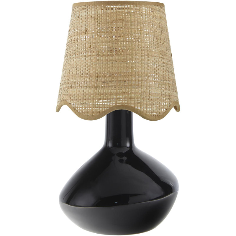 Lampe de table d'appoint Terae, Brun clair, Noir