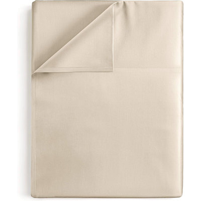 Drap plat doux - Drap de dessus rafraîchissant, respirant et infroissable
