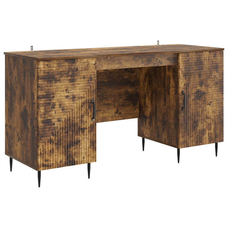 Metal Base, Smoked Oak