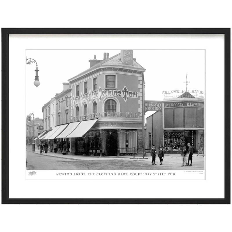 Newton Abbot, The Clothing Mart, Courtenay Street 1910 by Francis Frith - Single Picture Frame Print