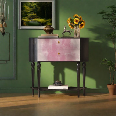 Large Capacity Storage Cabinet with Wood Drawers