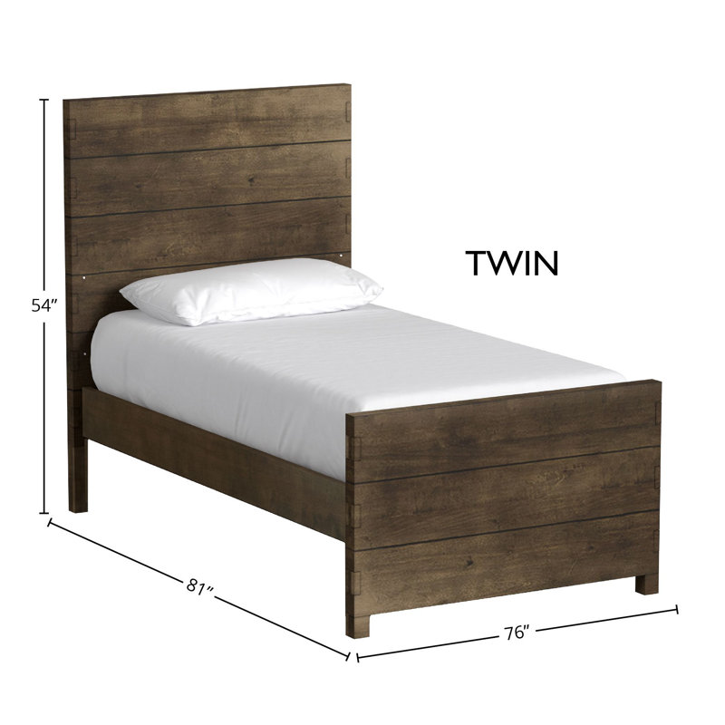 Decca Wood Complete Bed, Graphite, Twin