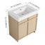 Meuble-lavabo 30 po avec lavabo en résine