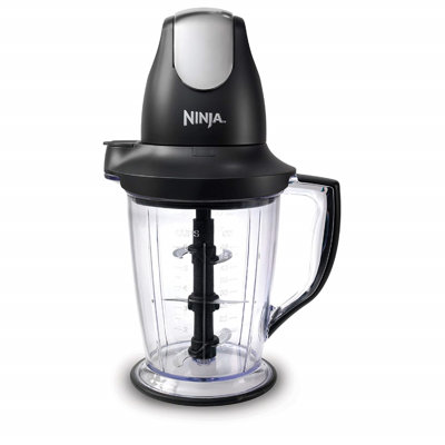 Ninja Blender/Food Processor with 450-Watt Base, 48oz Pitcher, 16oz Chopper Bowl, and 40oz Processor Bowl for Shakes, Smoothies, and Meal Prep,Black