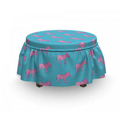 Housse pour repose-pieds art savannah grunge