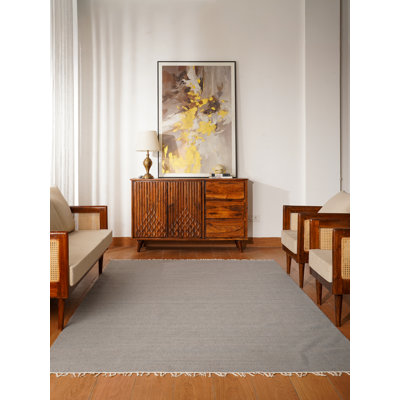 Tapis kilim en laine tissés à la main et à plat Alithea