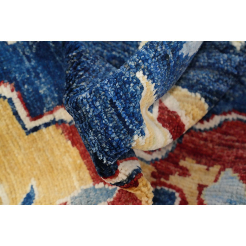 Handmade Blue Oushak Vegetable Dye Rug 5x7