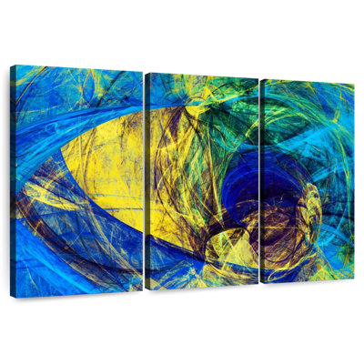 Tunnels abstraits bleu Avery