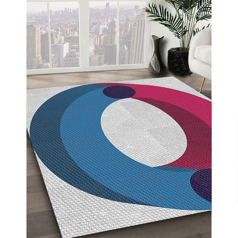 Geometric Indoor Rug, Square 5'