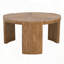 Table basse ronde avec pieds incurvés