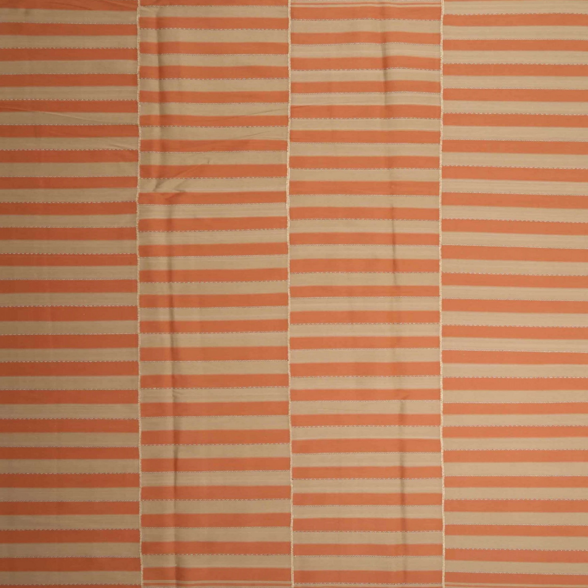 Ebern Designs Striped Wool Orange Area Rug - Wayfair Canada