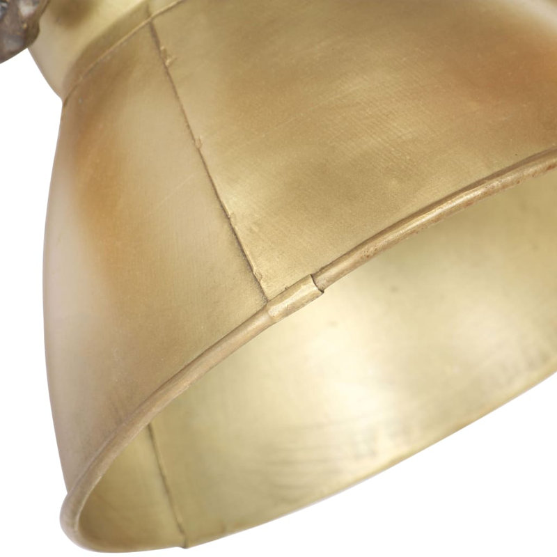 Julie Industrial Wall Lamp, Brown, Brass