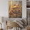 «Classic Frog Portrait I - Frogs & Toads», art mural sur bois de pin naturel