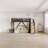Twin XL Loft Bed with Storage Stairs, Built-in Wardrobe & Shelves, Metal Frame with USB Ports & LED Lights, Natural Wood-304449882-304449885