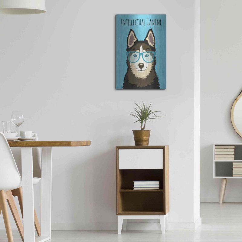 «Intellectual Canine» par Debbie Gray, H 24 po x l 16 po