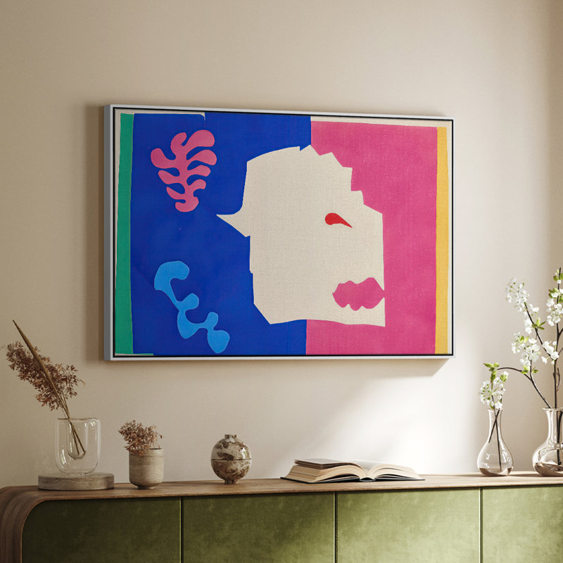 The Wolf (Le loup), from Jazz, 1947 - Henri Matisse, toile tendue avec châssis, 24 po x 36 po, Blanc