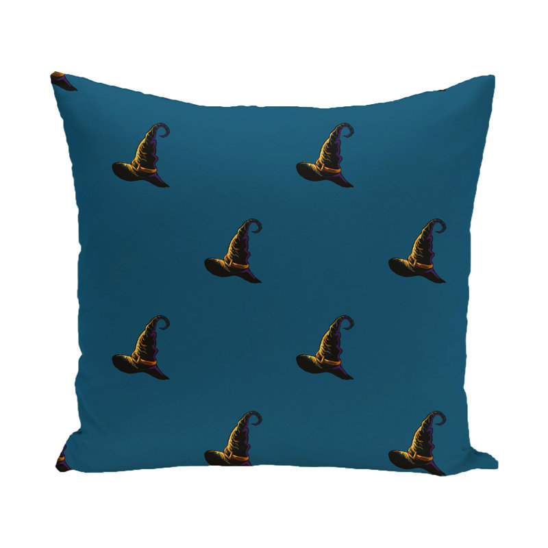 Housse de coussin pour l’extérieur witches brew, H 18 po x l 18 po x P 7 po, Bleu sarcelle