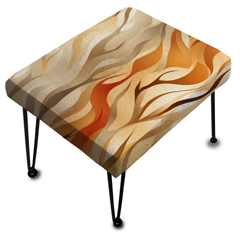 Driftwood Dreams Tropical Pattern - Tropical Rectangle Ottoman