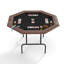 Table de poker pour 8 joueurs - Conception pliable avec pieds pliables, porte-gobelet en plastique | Surface portative de qualité casino pour Texas Holdem, Blackjack et jeux de cartes