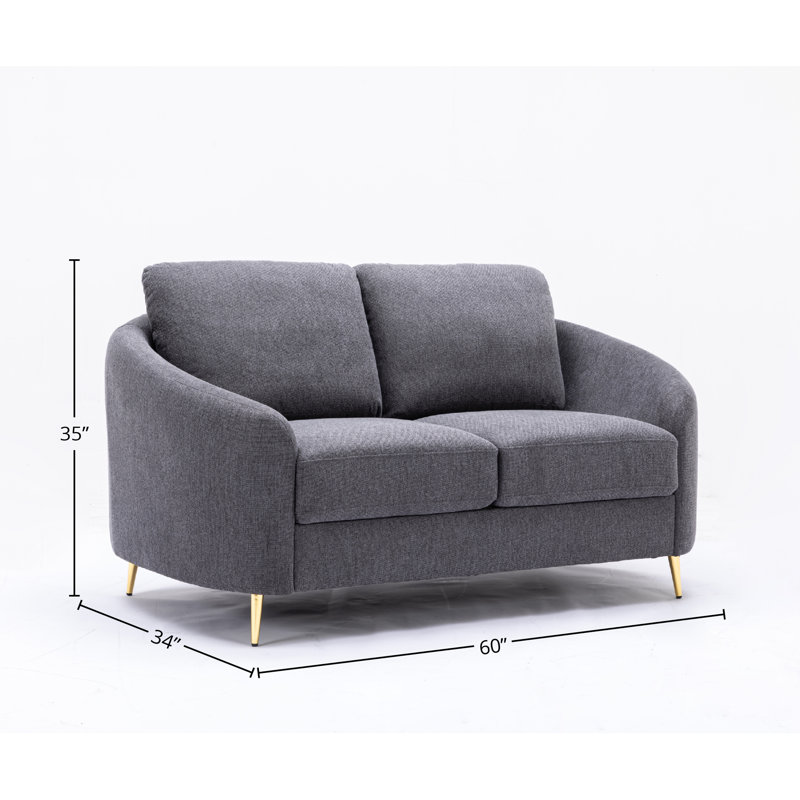 Yuina  Linen Loveseat