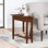 Table de bout haute 24 "avec tablette Carbin
