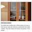 Armoire d'appoint vitrée 31,50 po