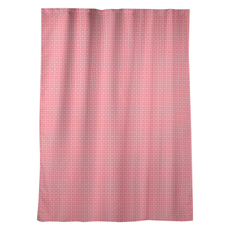 Panneau de rideau simple occultant et isolant avec passe-tringle napperon Kitterman, Corail