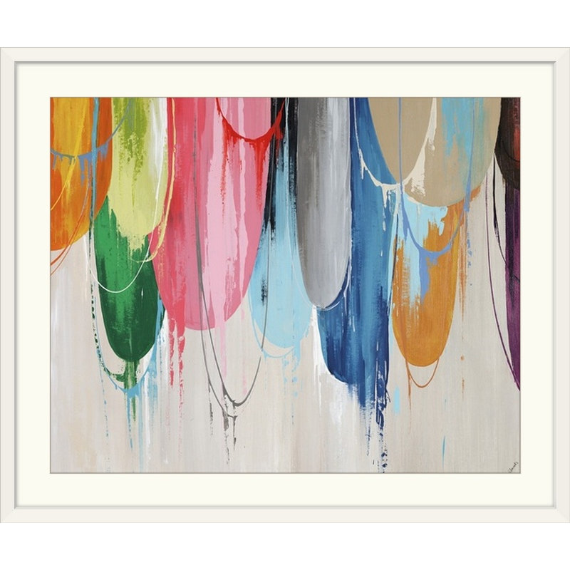 Tiroir Broderik par Sydney Edmunds - impression, Cadre blanc, H 27 po x l 32 po x P 1 po