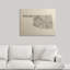 «Francy Old Part Music Map of Oklahoma» par Aniesha, impression sur toile-18657380-26534543