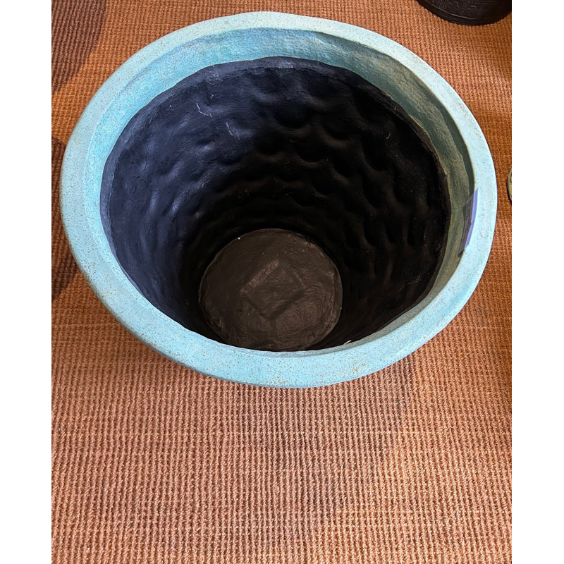 Hernandes Fiberglass Planter, 60 cm H x 70 cm W x 70 cm D, Bronzage