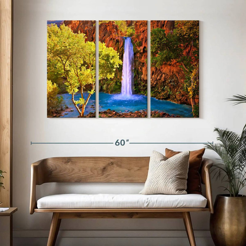 Alvord Crystalline Havasu Falls, 32" H x 50" W