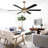 Landria 65" Tiffany Dimmable Crystal Ceiling Fan with LED Light and Remote-250624120