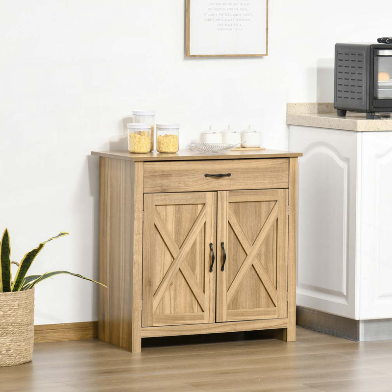 Armoire de rangement de style campagnard, Bois naturel