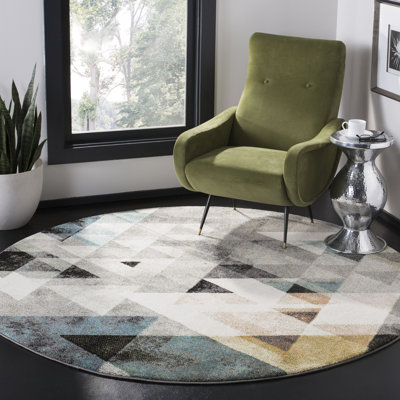 Tapis gris / bleu Asumi