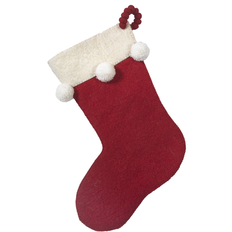 Hand-Felted Wool Christmas Stocking