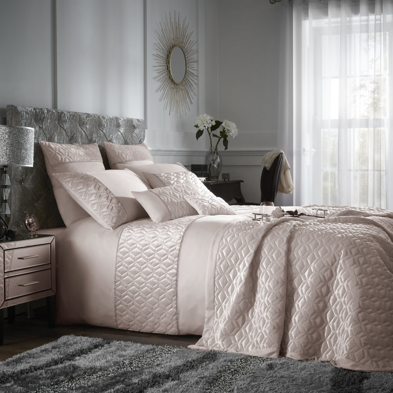 Polyester Solid Colour Duvet Cover with Pillowcases, Single Duvet Cover + 1 Standard Pillowcase, Champagne