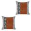 Housse de coussin carré en similicuir-686321441