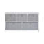 Grey 5 Drawer Storage Chest
