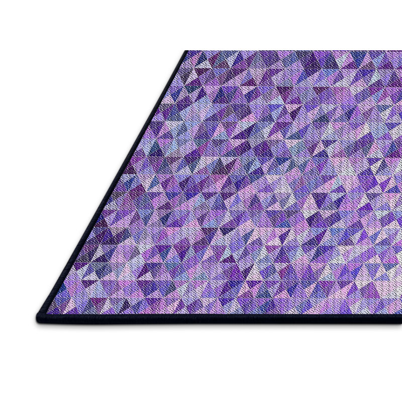 Geometric Indoor Rug, Rectangle 5' x 7'