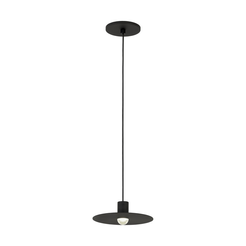 Eaves 1 - Light LED Pendant, Nightshade Black