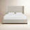 Naveen Linen Upholstered Wingback Bed