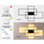 3 - Light Aluminum LED Dimmable Flush Mounted Sconce-1490171037