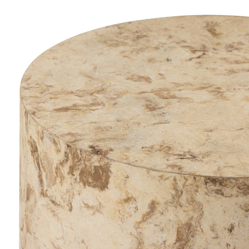 Hennigan Cross Legs End Table, Bark Paper