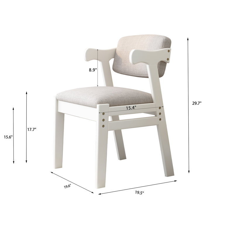 Bouirou Children's Chair with Ottoman, White