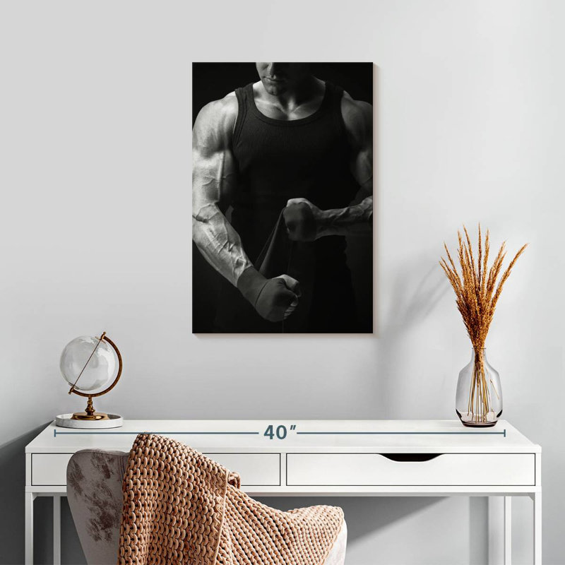 Bodybuilder Physique, 24" H x 16" W