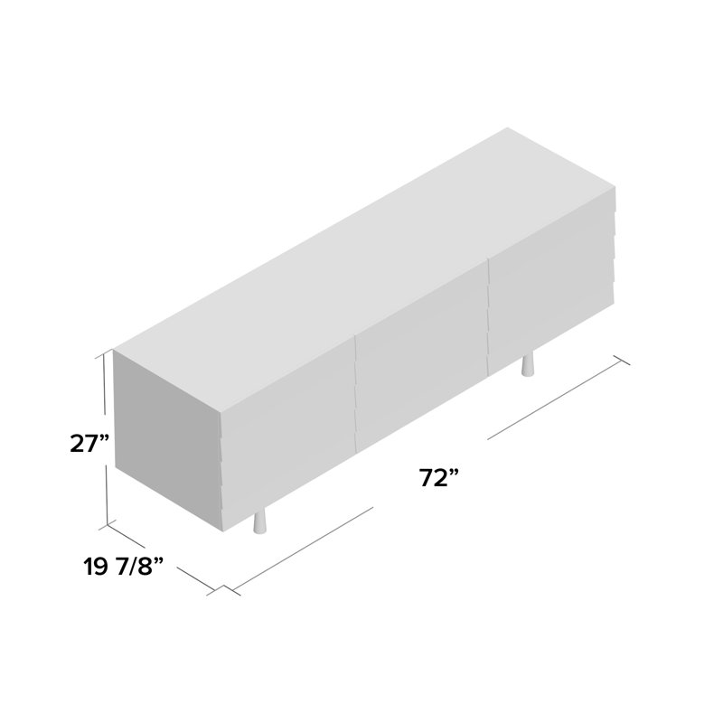 Lap 72'' W Sideboard, Black Ash