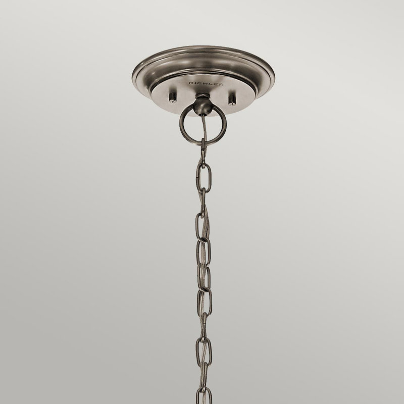 Eide 5 - Light Shaded Chandelier, Classic Pewter